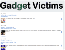 Tablet Screenshot of gadgetvictims.com
